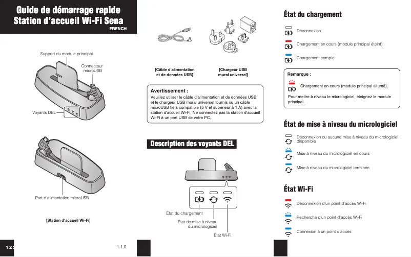 Image de la première page du manuel de l'appareil WiFi Docking Station