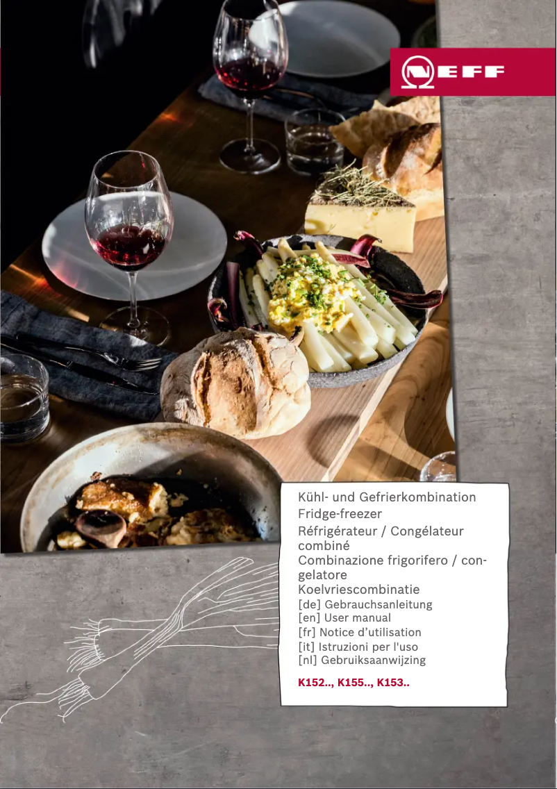 Page 1 de la notice Manuel utilisateur Neff K1535XFF1