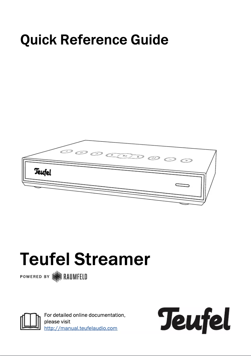 Image de la première page du manuel de l'appareil Streamer