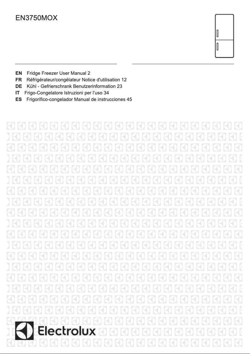Page 1 de la notice Manuel utilisateur Electrolux EN3750MOX