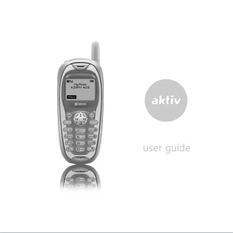 Page 1 de la notice Manuel utilisateur Kyocera Aktiv