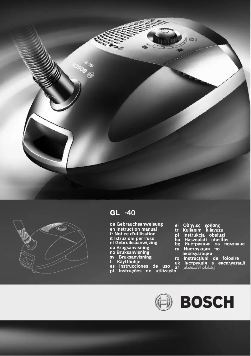 Página 1 del manual Manual de usuario Bosch BSGL4025