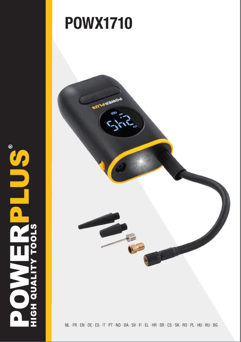 Page 1 de la notice Manuel utilisateur PowerPlus POWX1710