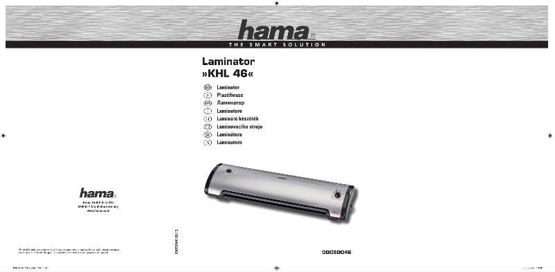 Page 1 de la notice Manuel utilisateur Hama KHL46
