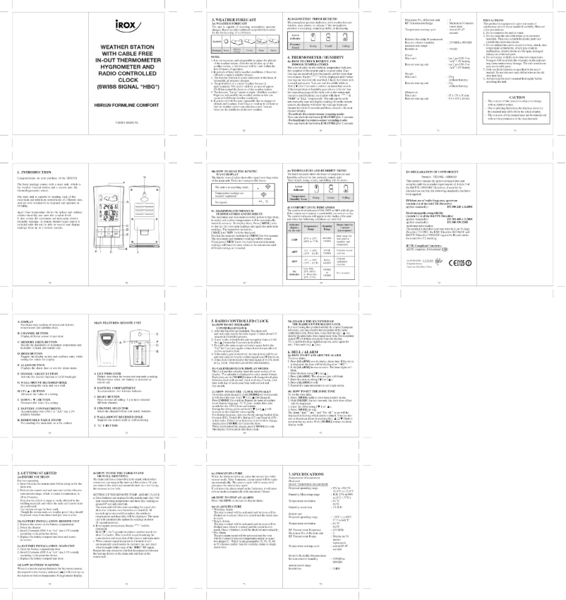 Image de la première page du manuel de l'appareil HBR529