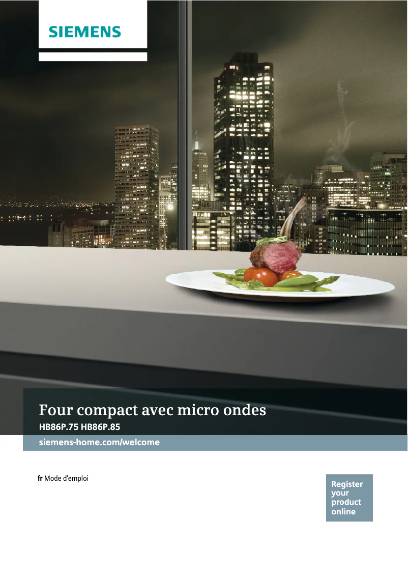 Page n°1 - Manuel utilisateur Siemens HB86P575