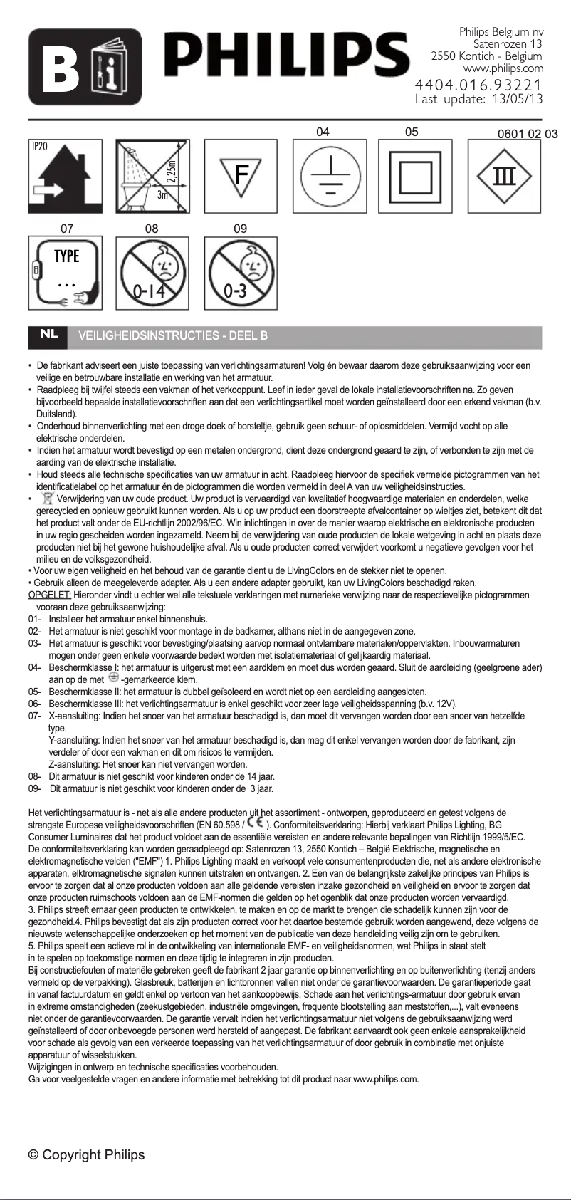 Page 1 de la notice Manuel utilisateur Philips Disney 717125516