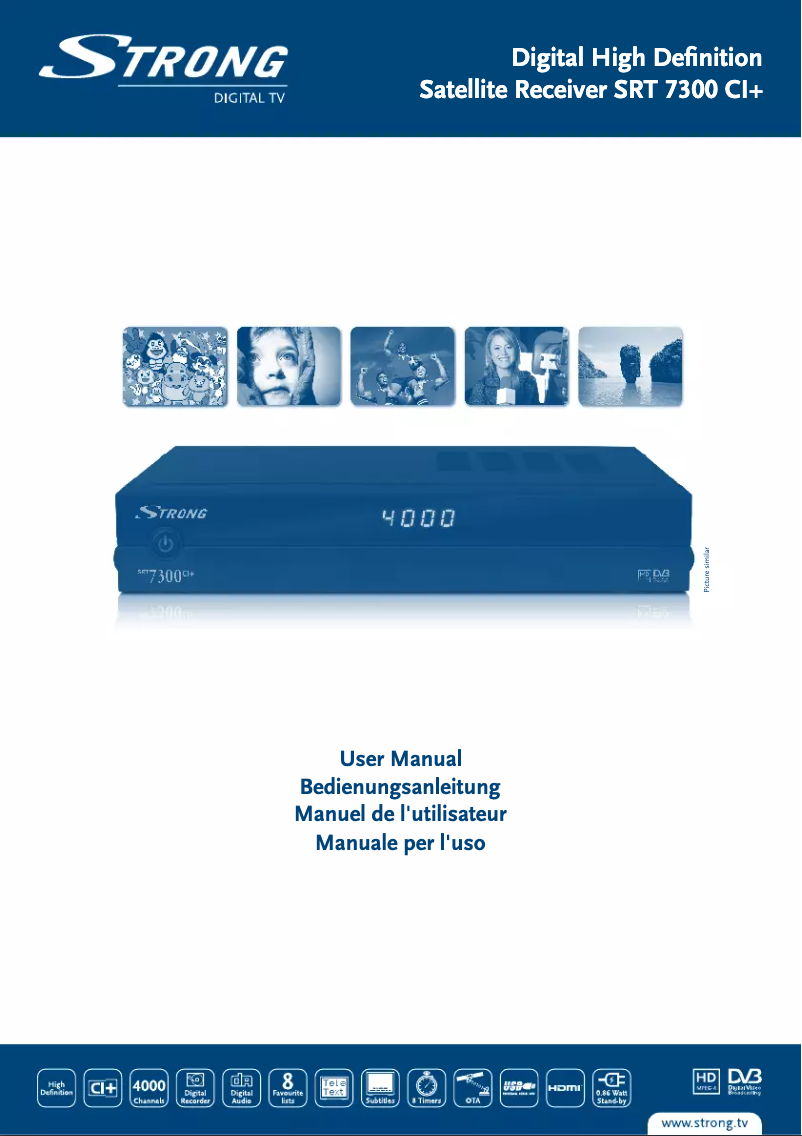 Page 1 de la notice Manuel utilisateur Strong SRT 7300 CI+