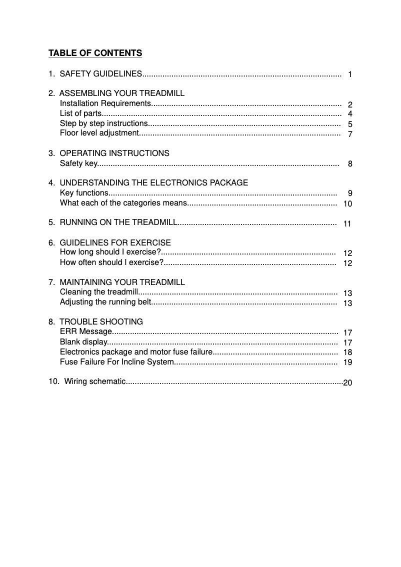 Image de la première page du manuel de l'appareil 1190