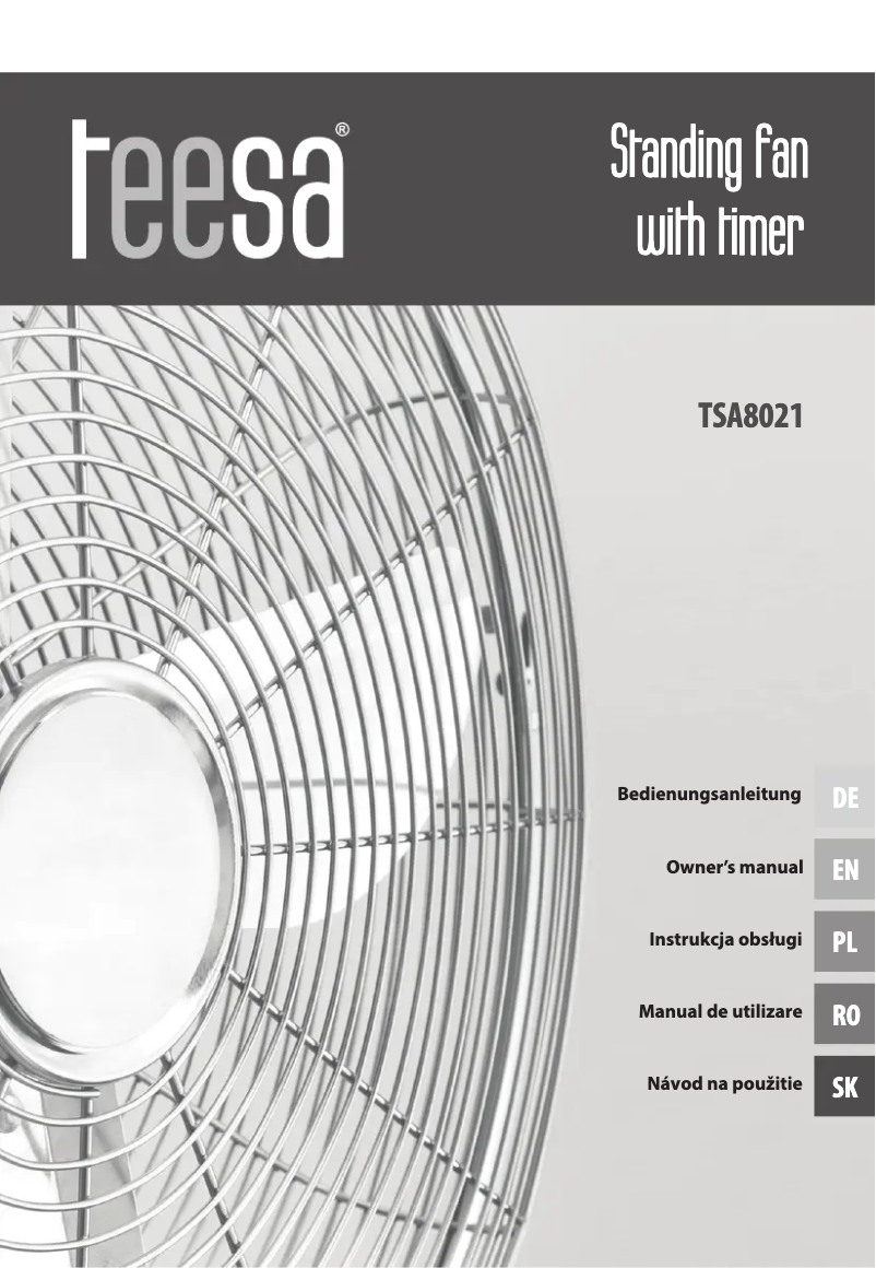 Page 1 de la notice Manuel utilisateur Teesa TSA8021
