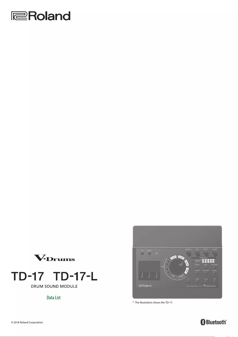 Image de la première page du manuel de l'appareil TD-17KVX