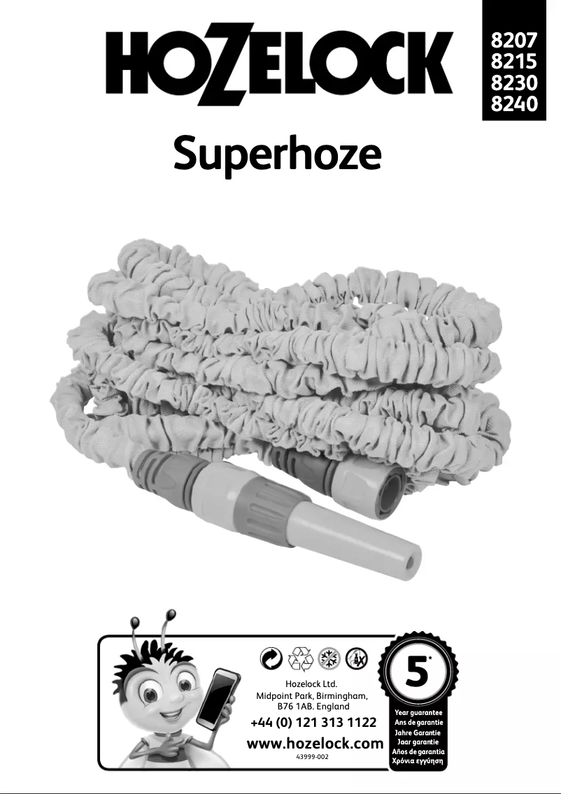 Page 1 de la notice Instructions / montage Hozelock Superhoze 8207