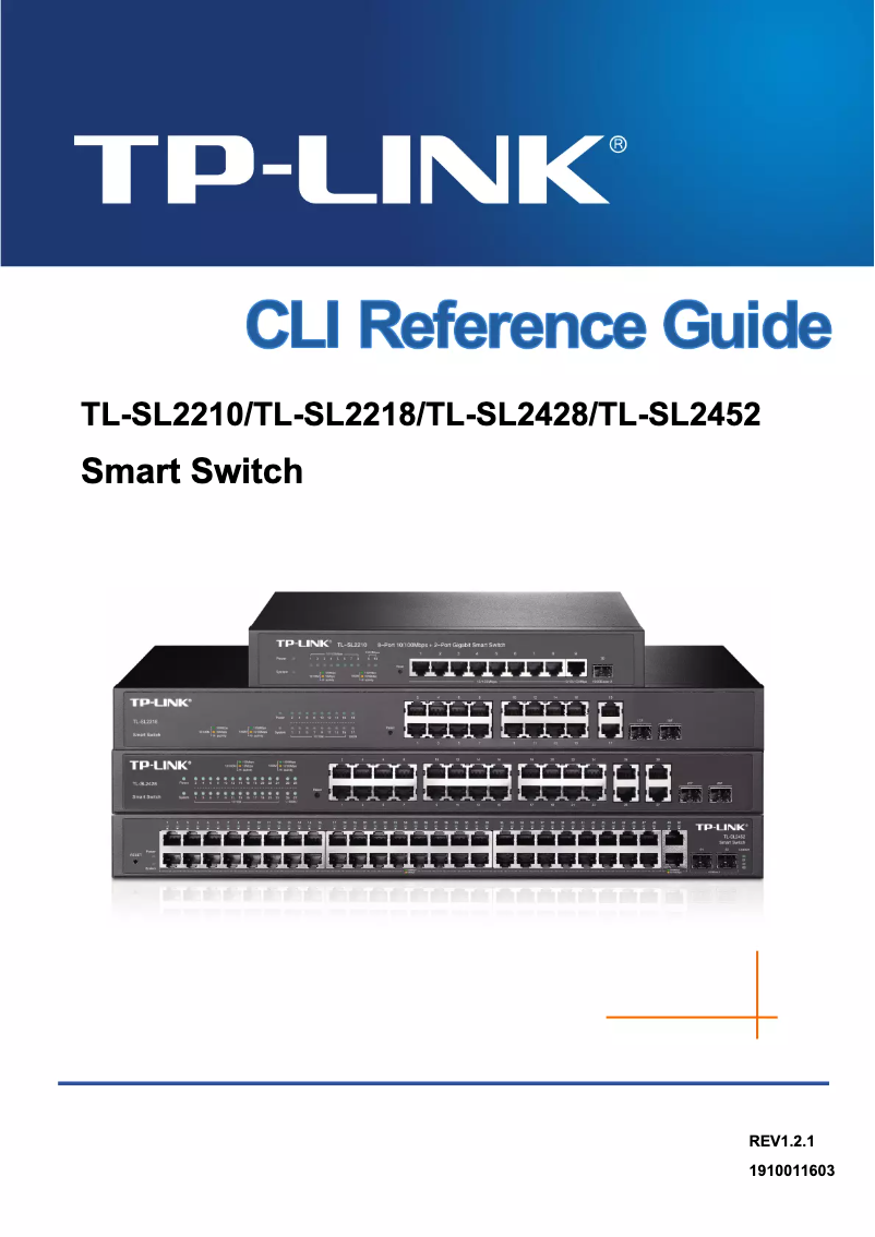 Página 1 del manual Manual de instrucciones TP-Link JetStream TL-SL2210