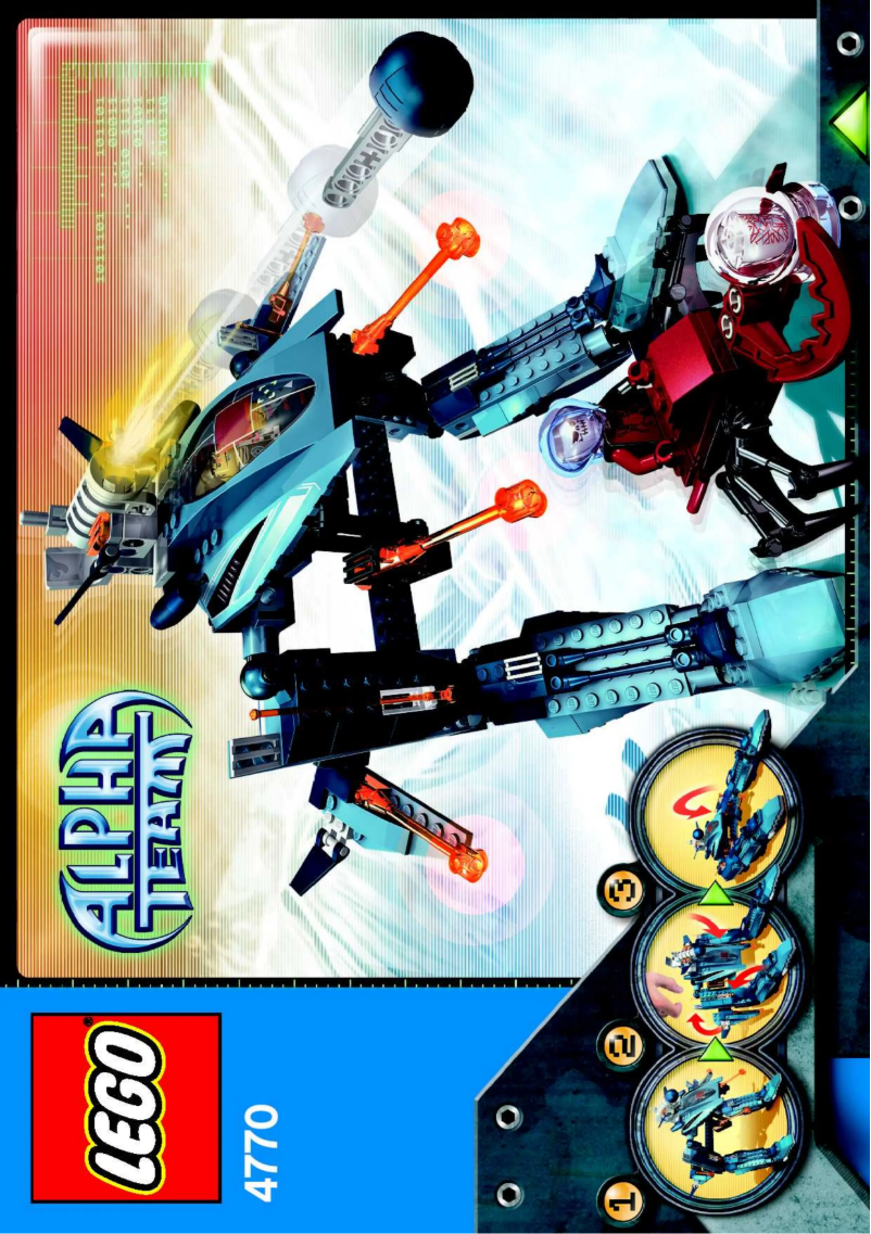Page 1 de la notice Manuel utilisateur Lego Alpha Team 4770
