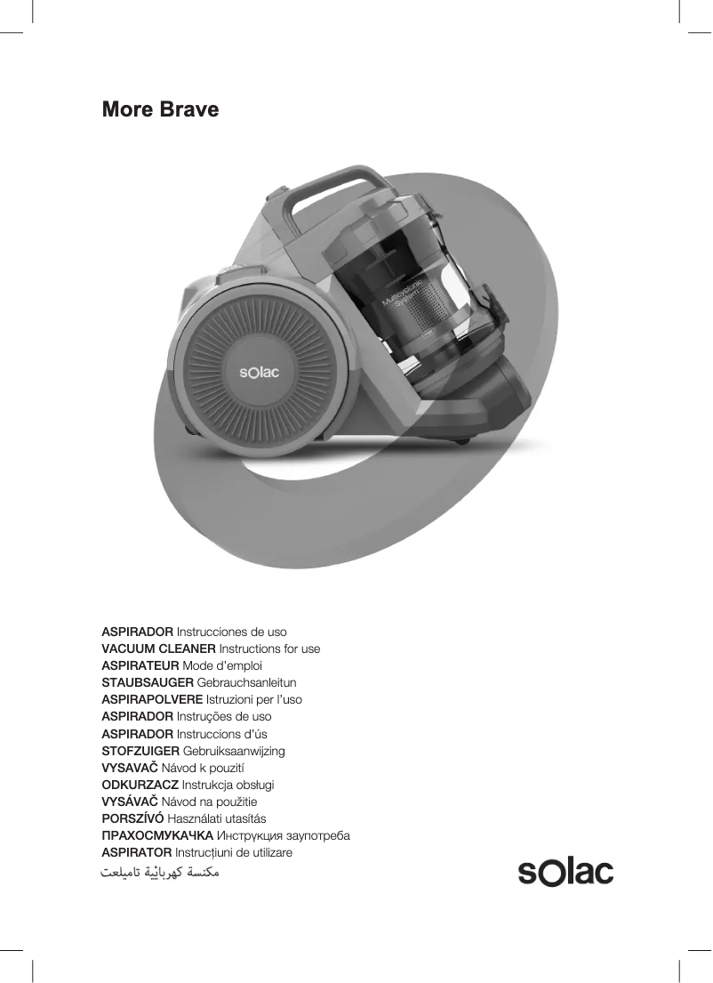 Page 1 de la notice Manuel utilisateur Solac More Brave AS3266