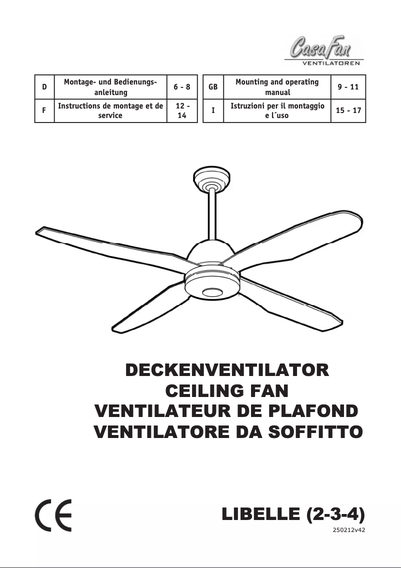 Image de la première page du manuel de l'appareil Libelle
