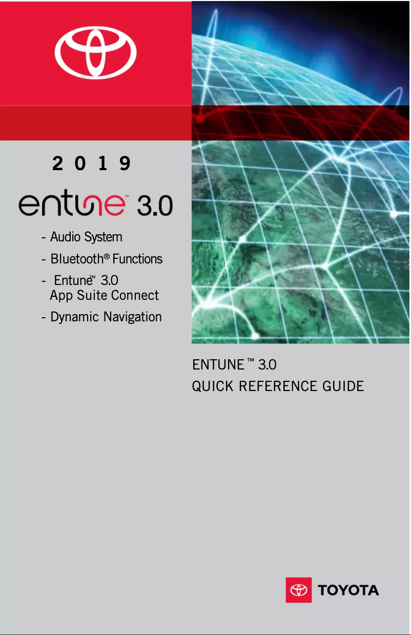 Page 1 de la notice Manuel utilisateur Toyota C-HR (2019)