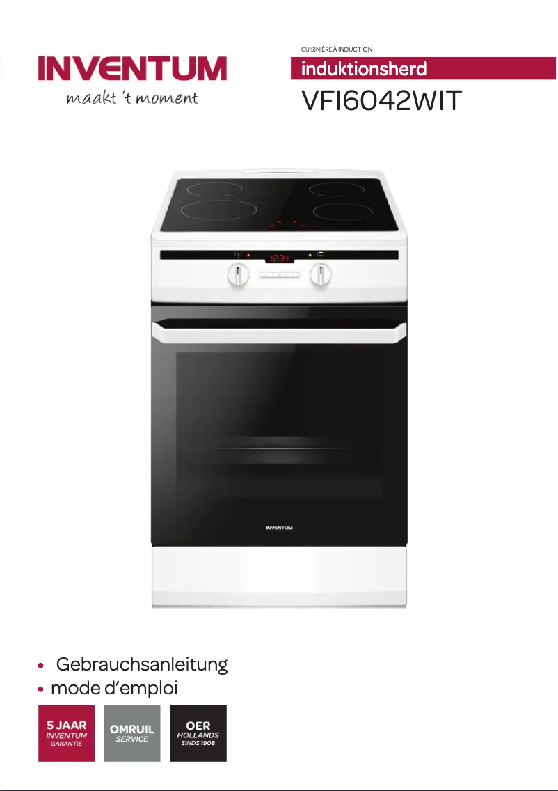 Page 1 de la notice Manuel utilisateur Inventum VFI6042WIT