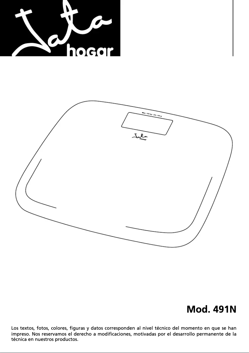 Image de la première page du manuel de l'appareil 491N