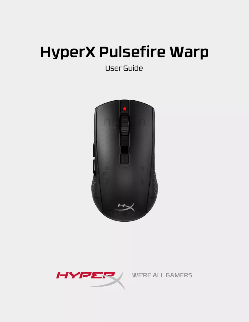 Page n°1 - Manuel utilisateur HyperX Pulsefire Warp