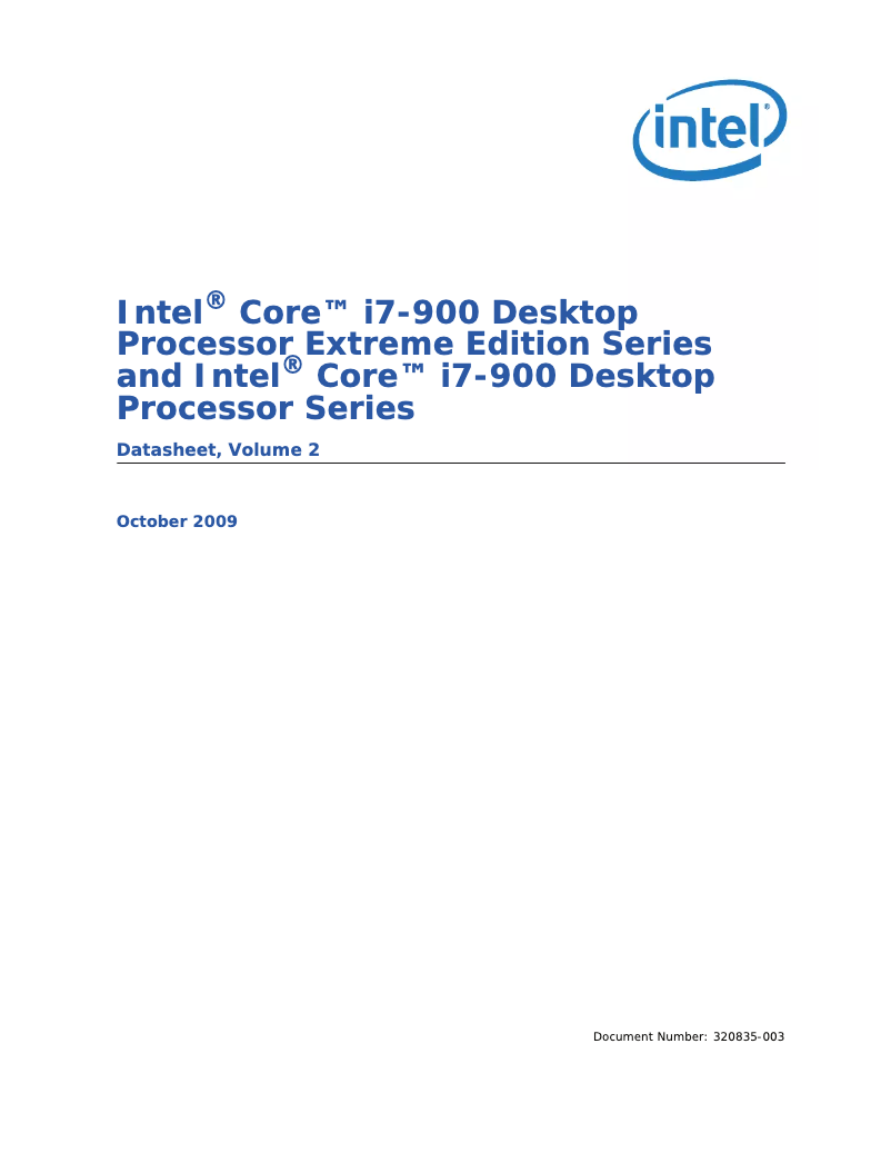 Page n°1 - Manuel utilisateur Intel i7-2960XM