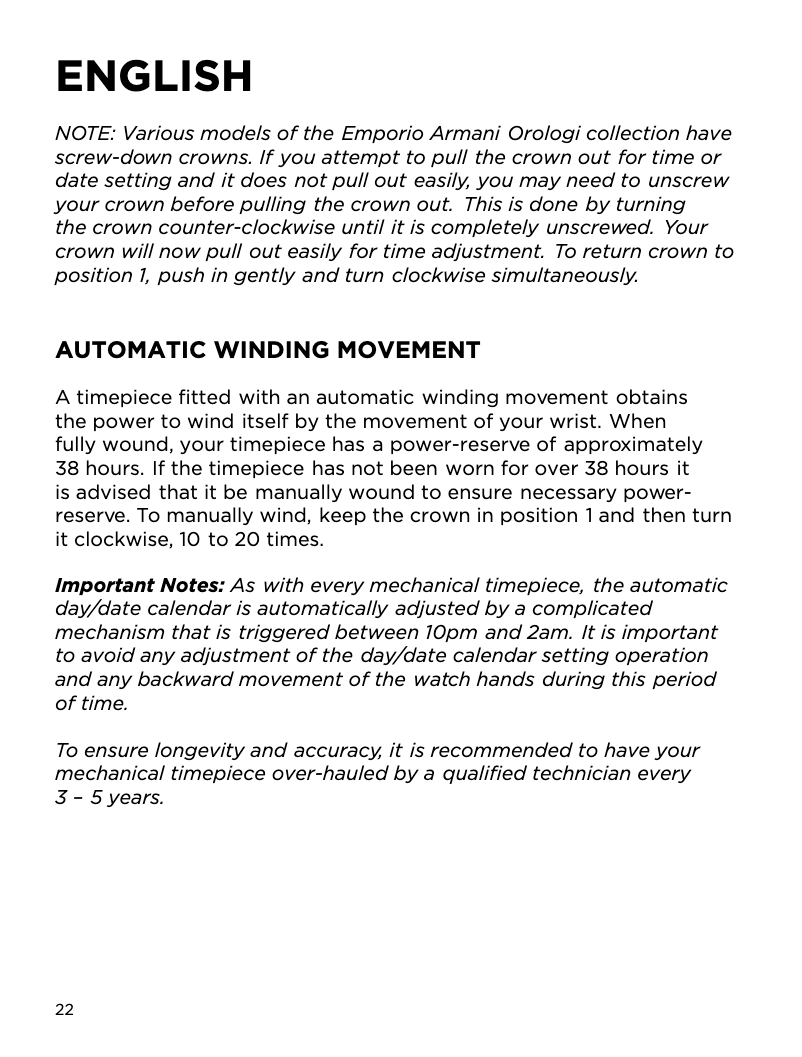 Page 1 de la notice Manuel utilisateur Armani AR2508