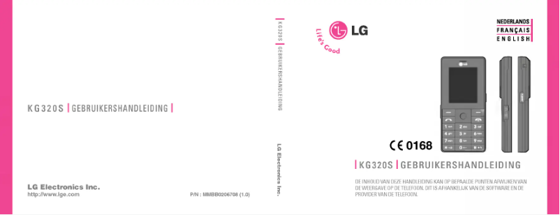 Page n°1 - Manuel utilisateur LG KG320S