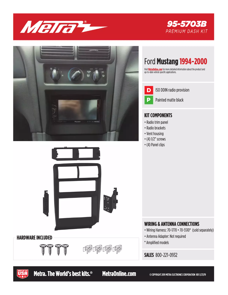 Image de la première page du manuel de l'appareil 95-5703B