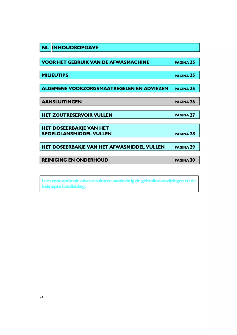 Page 1 de la notice Manuel utilisateur Ignis ADL 934 S