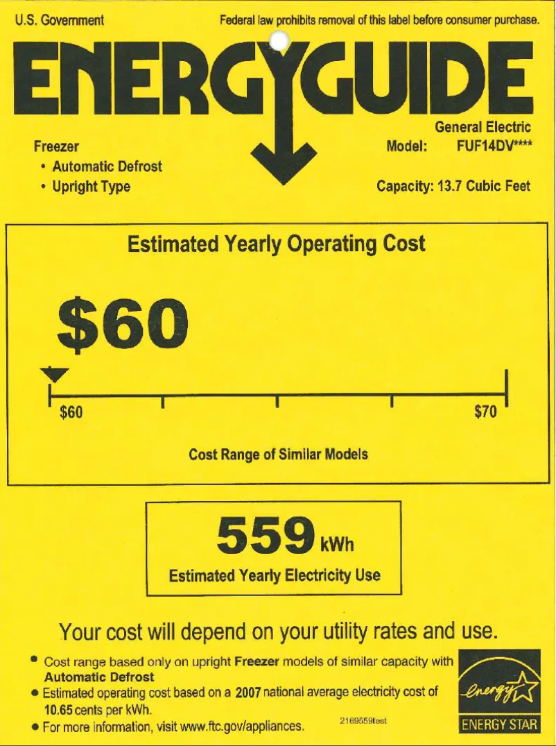 Image de la première page du manuel de l'appareil FUF14DVRWW