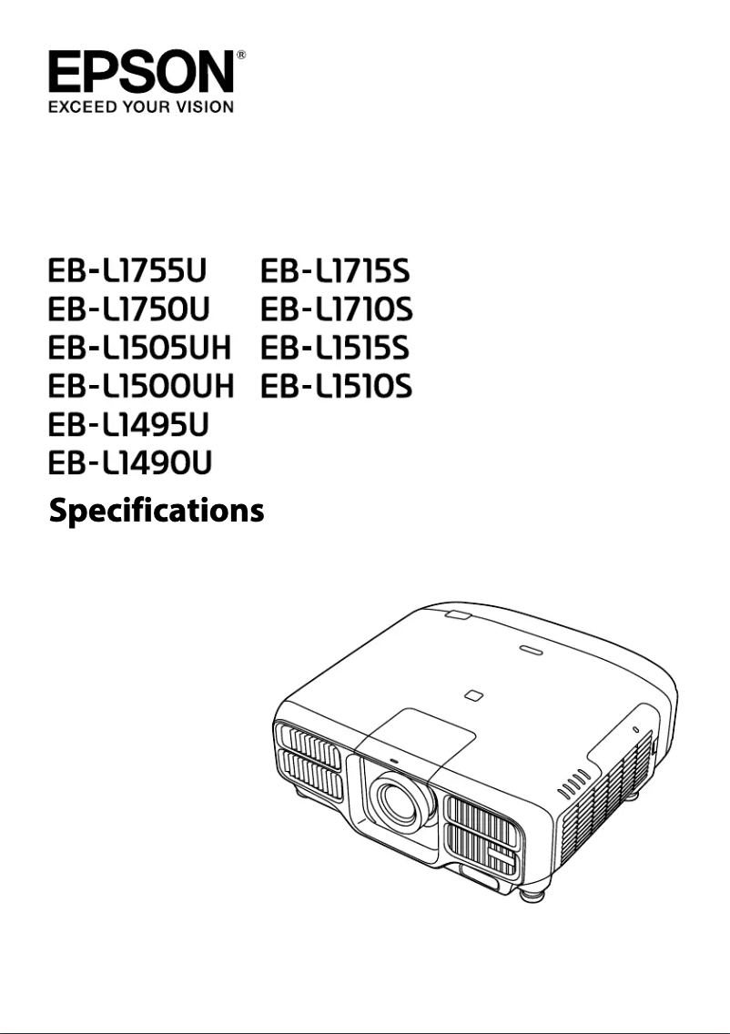 Página 1 del manual Ficha técnica Epson Pro L1500U
