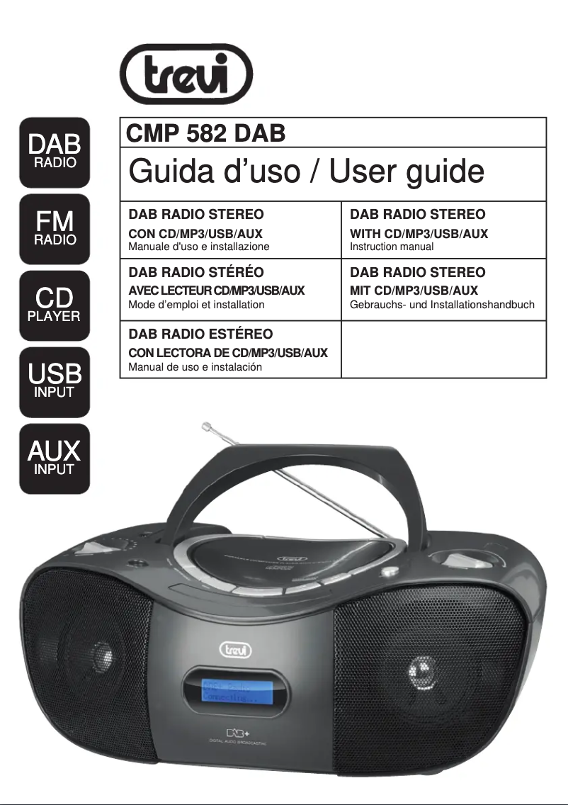 Image de la première page du manuel de l'appareil CMP 582 DAB