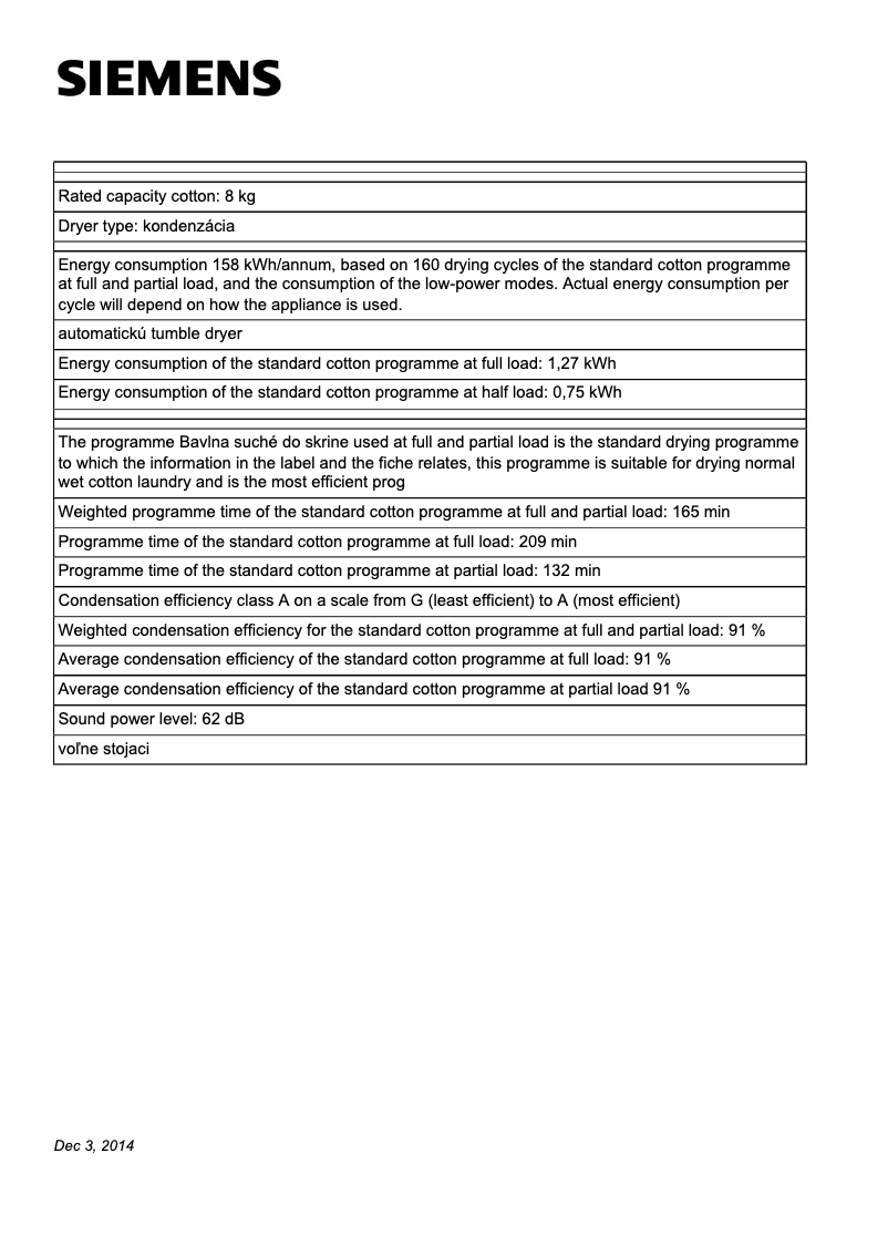 Page n°1 - Manuel utilisateur Siemens IQ800