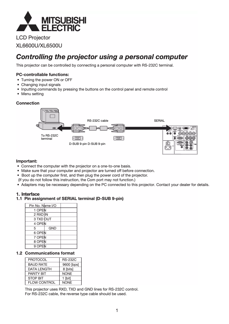 Image de la première page du manuel de l'appareil XL6600U