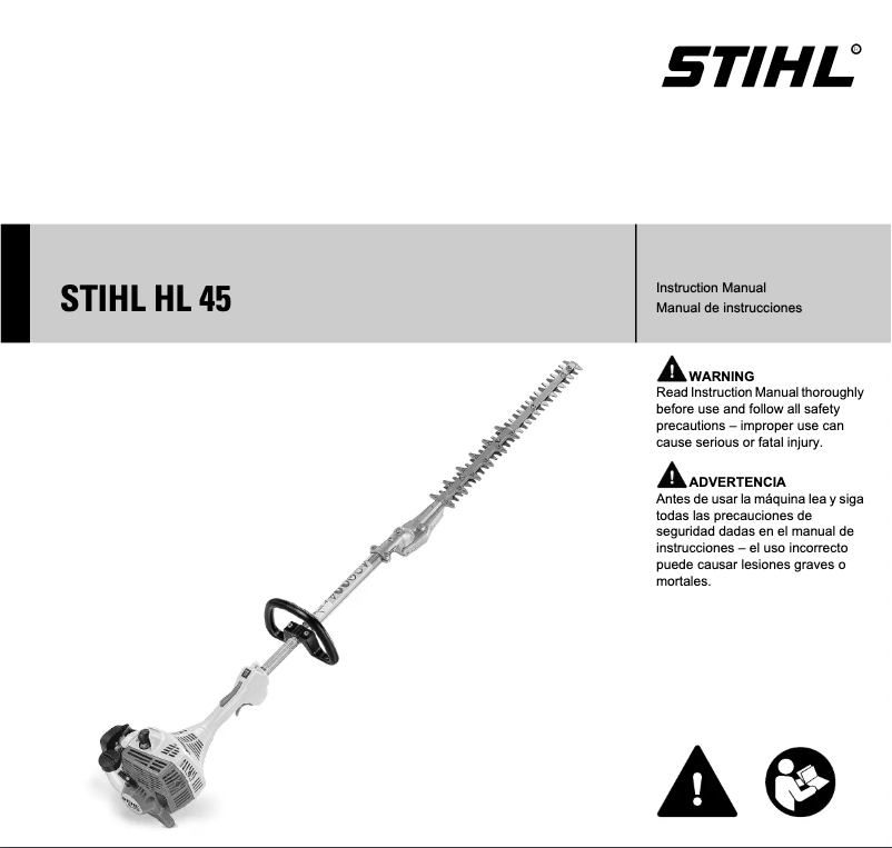 Page 1 de la notice Manuel utilisateur Stihl HL 45