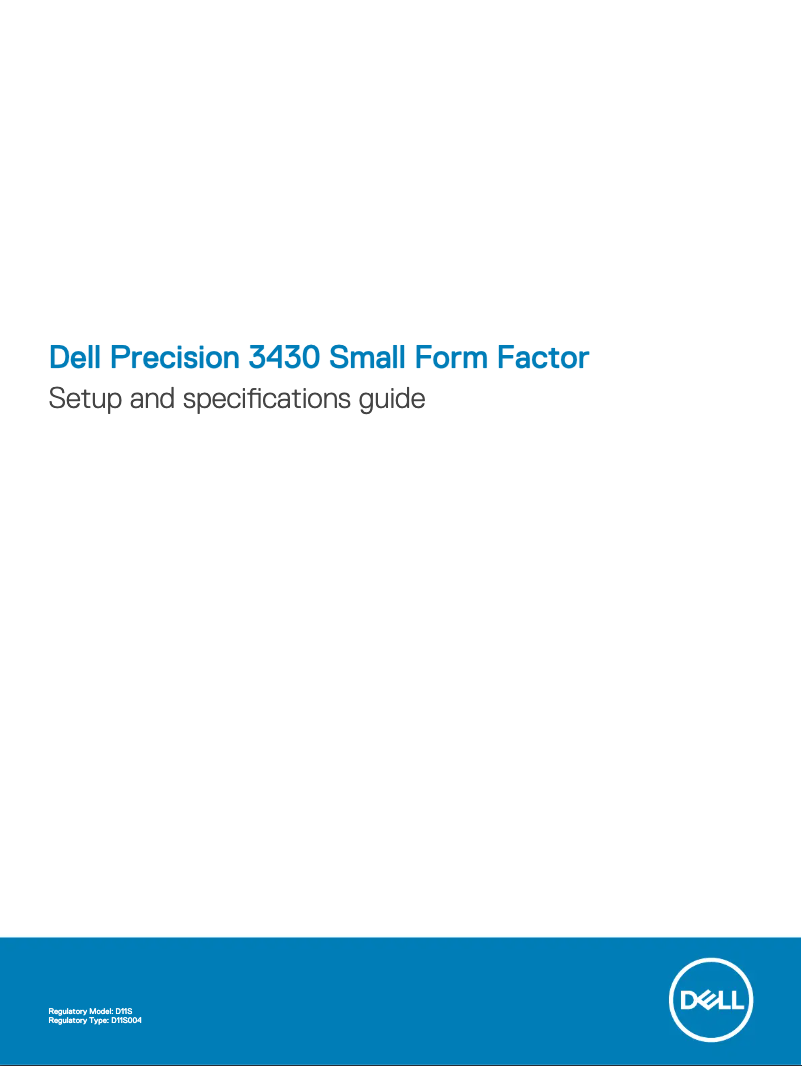 Page 1 de la notice Manuel utilisateur Dell Precision 3630