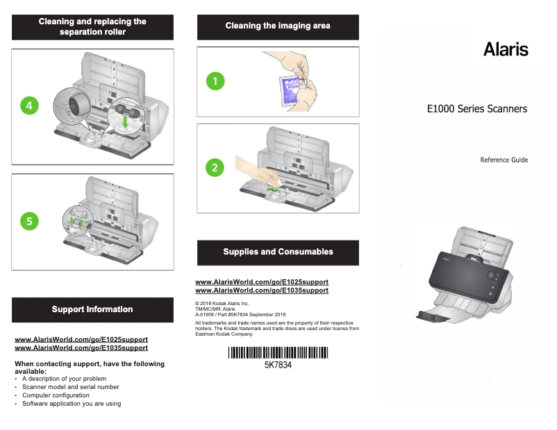 Page n°1 - Guide de démarrage rapide Kodak E1025