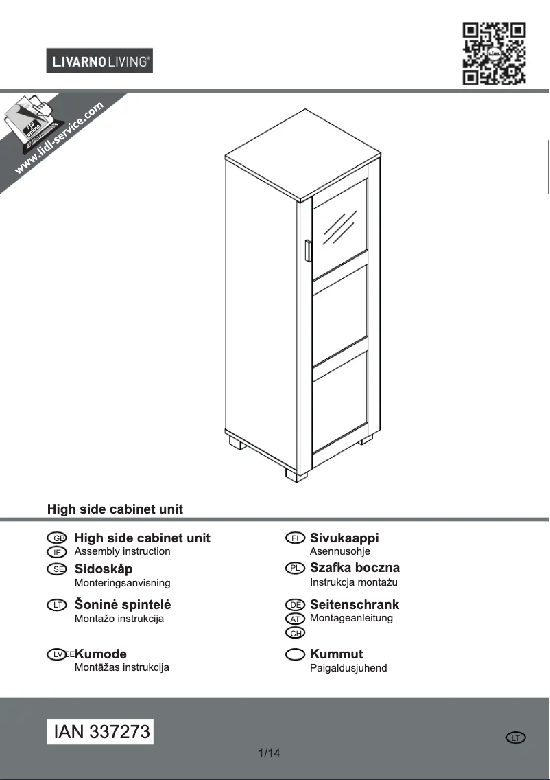 Image de la première page du manuel de l'appareil IAN 337273