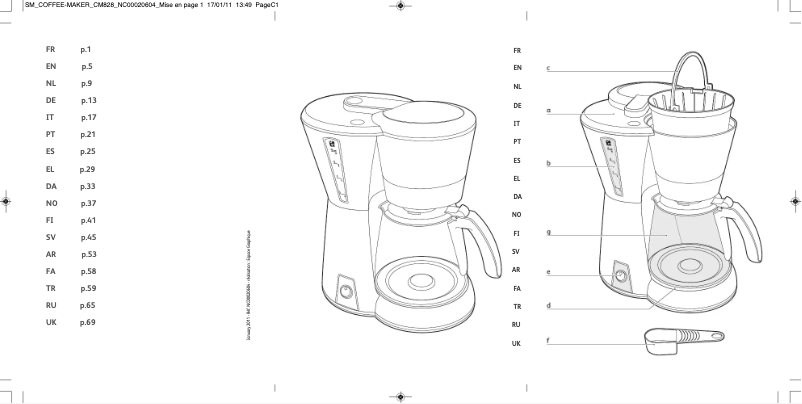 Page n°1 - Manuel utilisateur Rowenta CG 2119