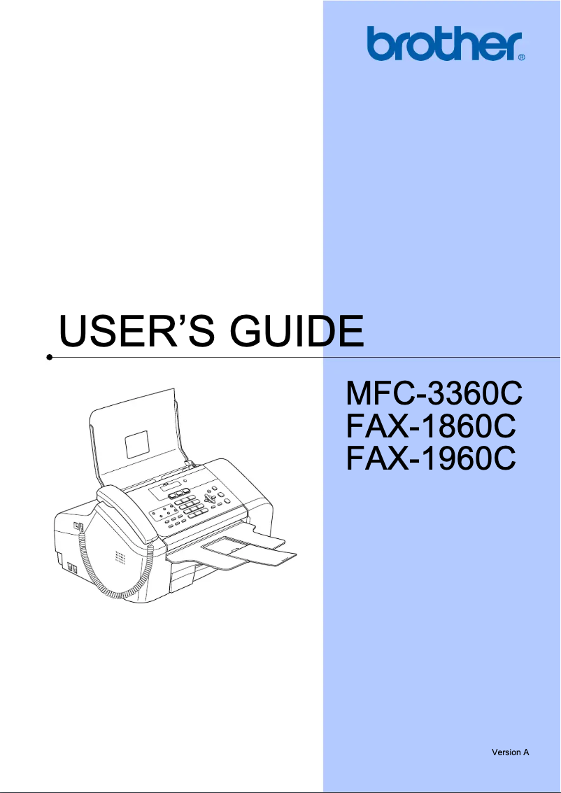 Image de la première page du manuel de l'appareil MFC 3360