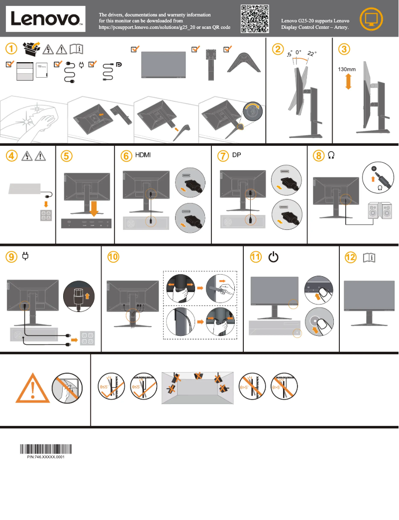 Page 1 de la notice Manuel utilisateur Lenovo G25-20