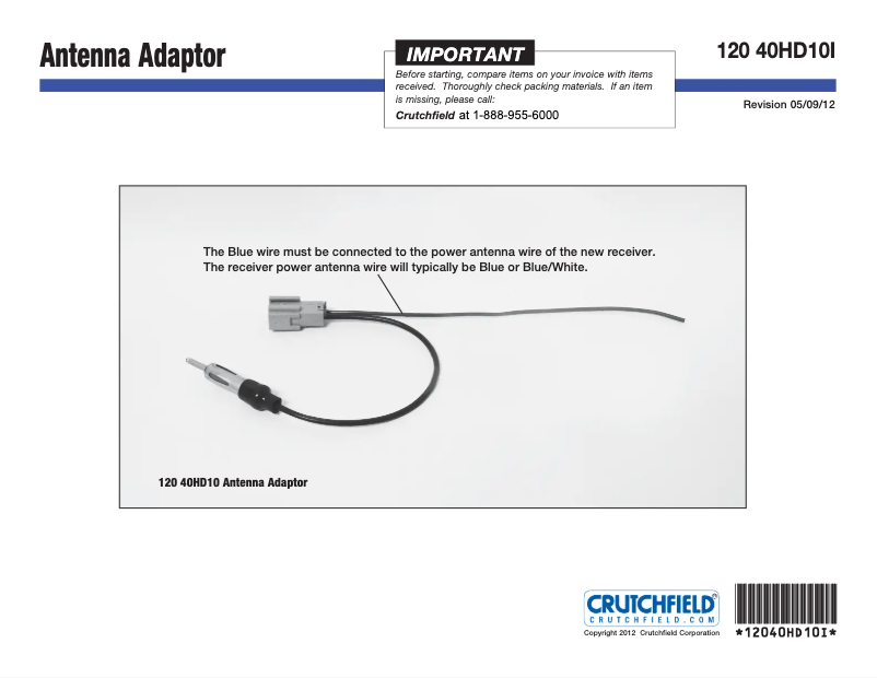 Página 1 del manual Manual de usuario Metra 40-HD10