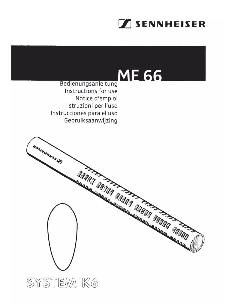 Image de la première page du manuel de l'appareil ME 66