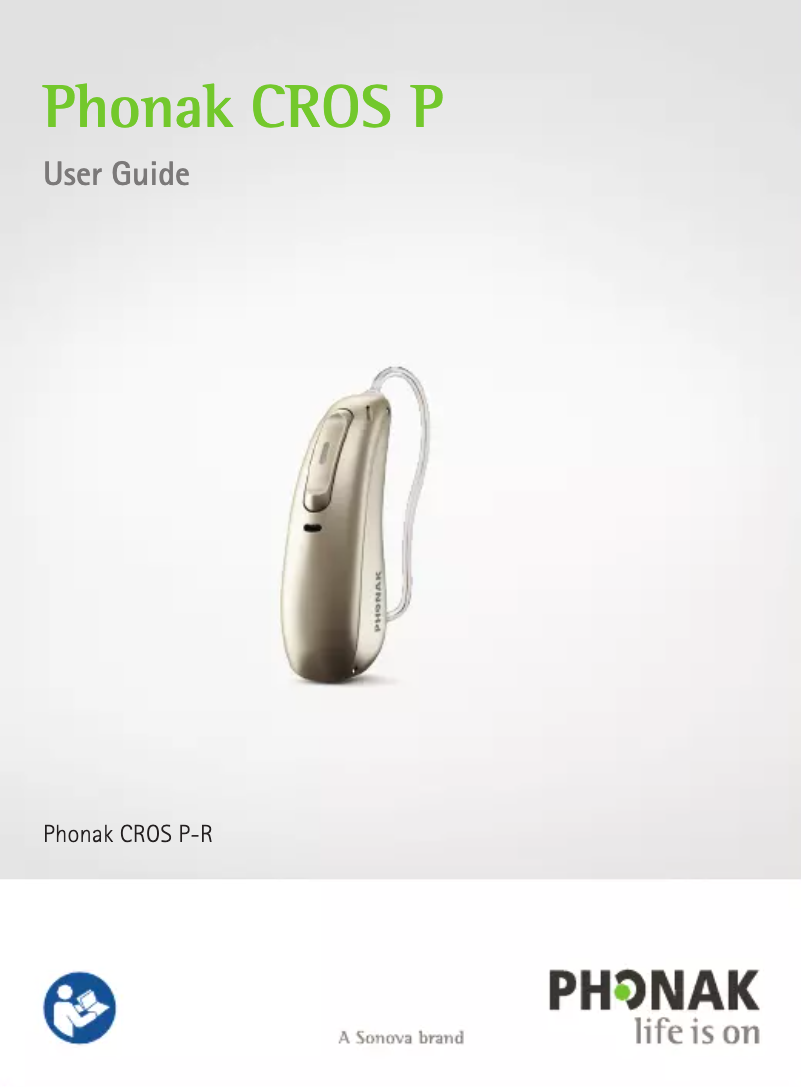 Page 1 de la notice Manuel utilisateur Phonak CROS Paradise