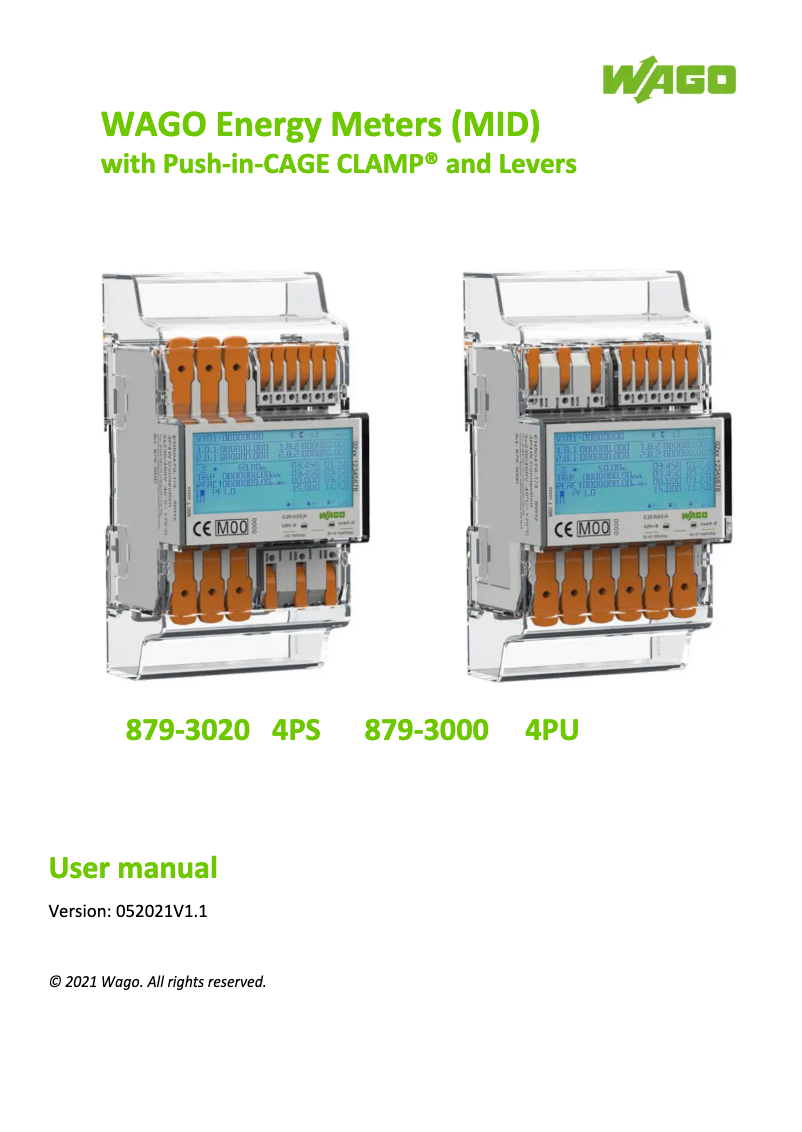 Image de la première page du manuel de l'appareil 879-3000 4PU