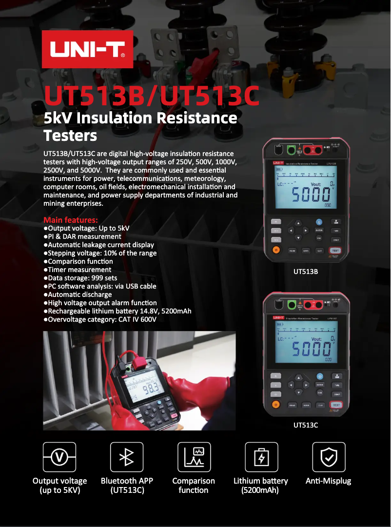 Image de la première page du manuel de l'appareil UT513C