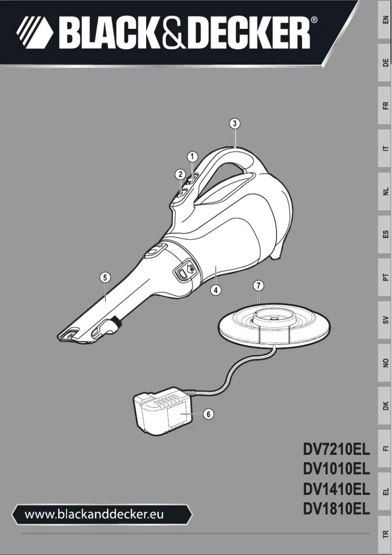 Page n°1 - Manuel utilisateur Black & Decker Dustbuster DV1410EL