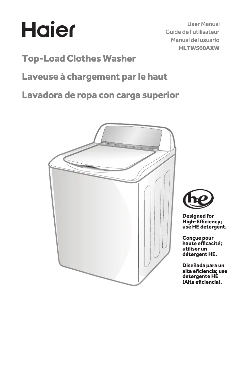 Page n°1 - Manuel utilisateur Haier HLTW500AXW