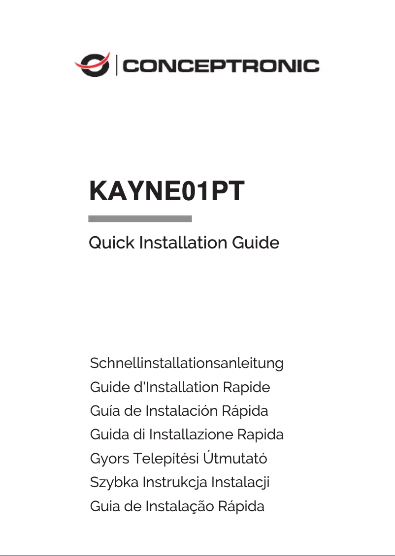 Page n°1 - Manuel utilisateur Conceptronic KAYNE01PT