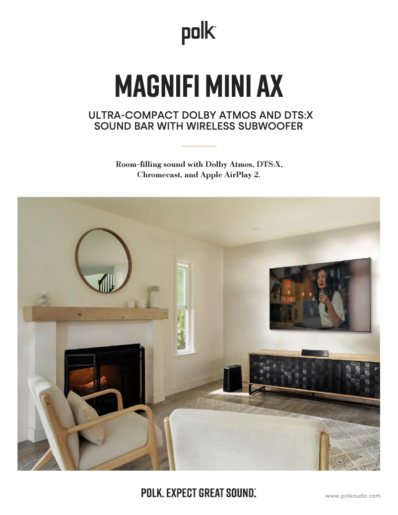 Image de la première page du manuel de l'appareil MagniFi Mini AX